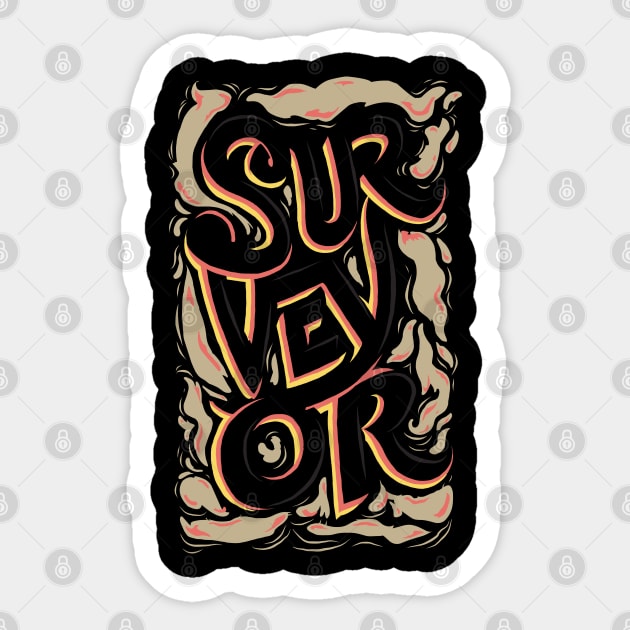 SURVEYOR Sticker by AZMTH CLOTHING